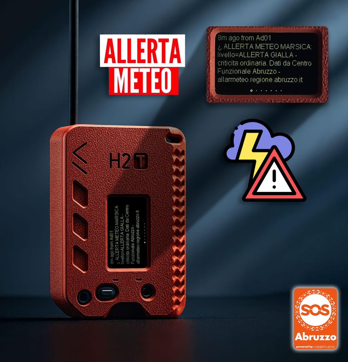 Previsioni e allerta meteo sui dispositivi SOS-Italia