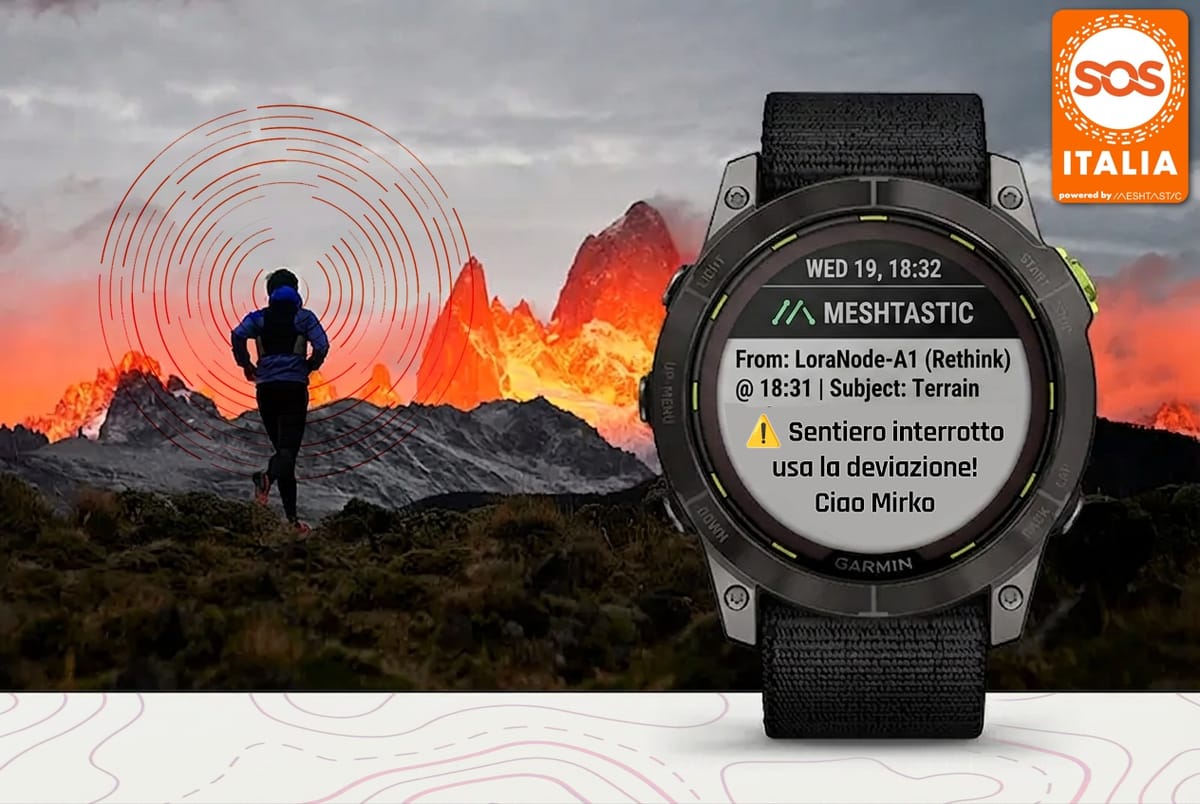 Meshtastic + Garmin: accoppiata vincente!
