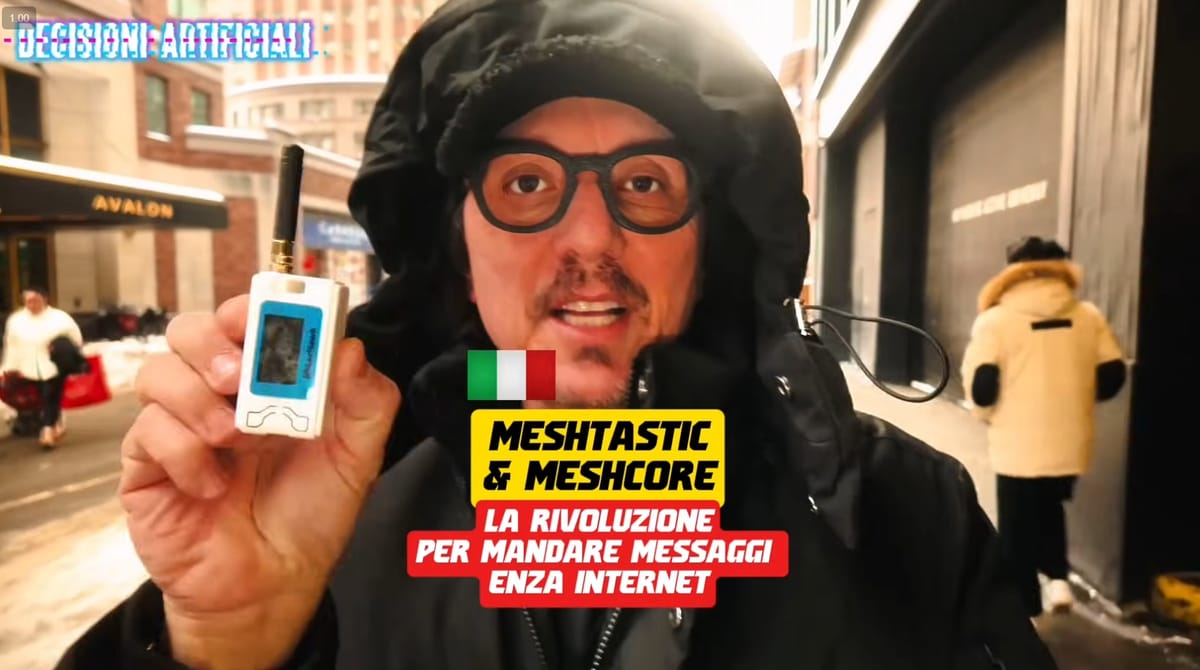 Marco Camisani Calzolari e Meshtastic