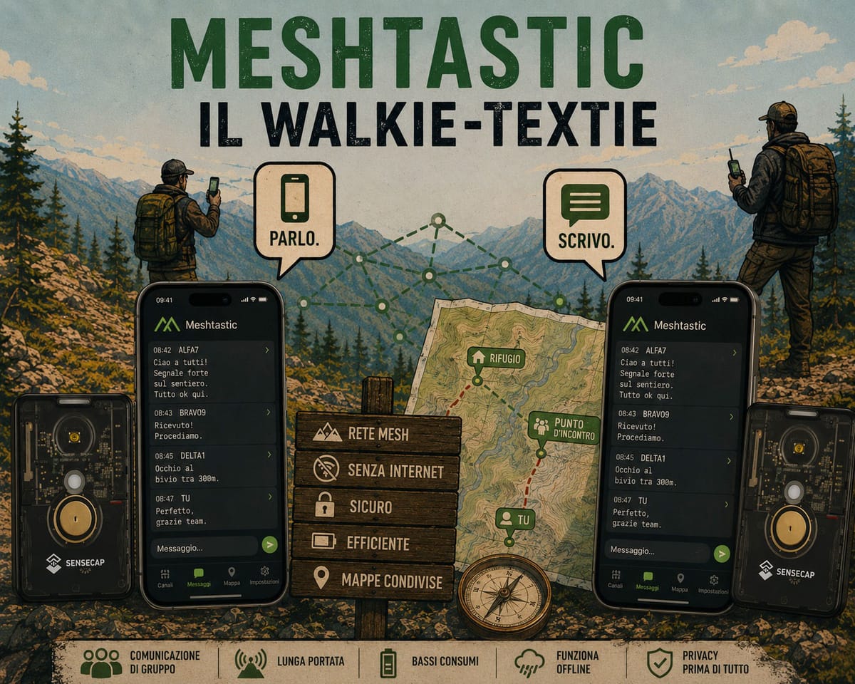 Meshtastic: dal "walkie-talkie" al "walkie-textie"