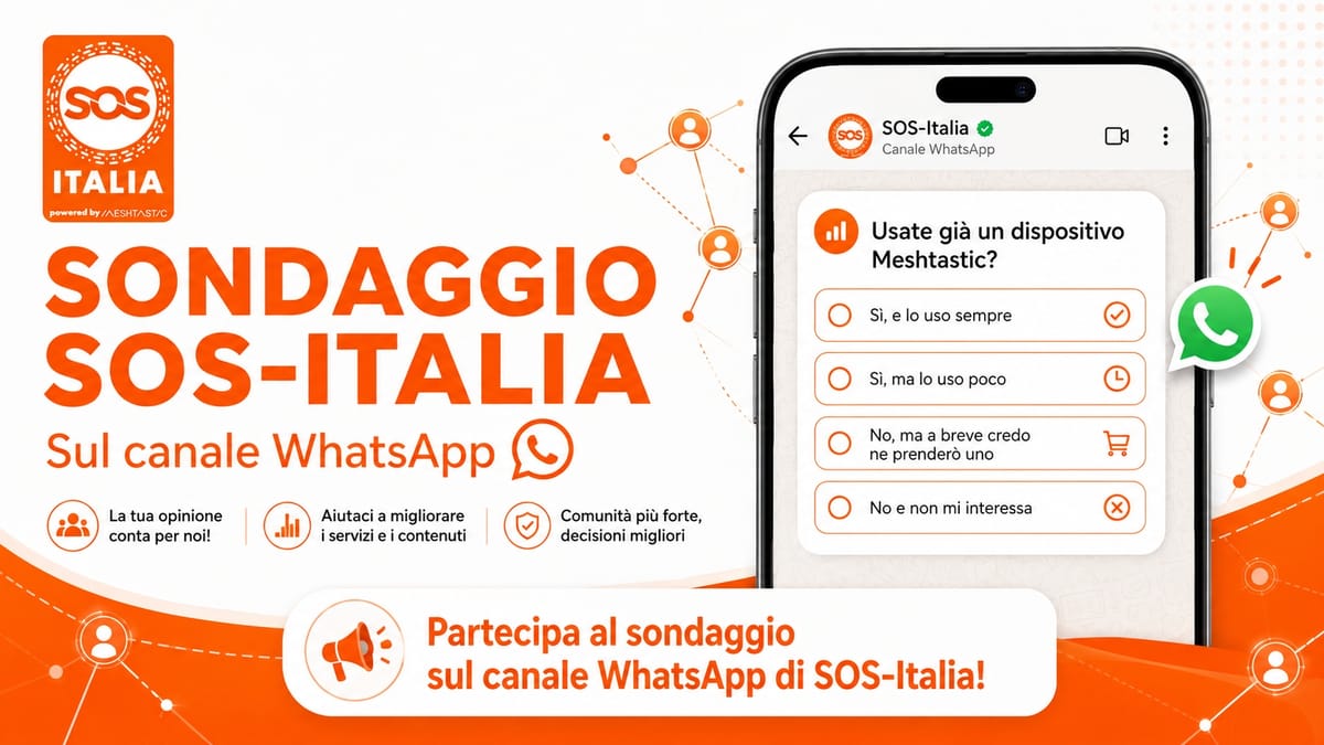 Usate già un dispositivo Meshtastic?