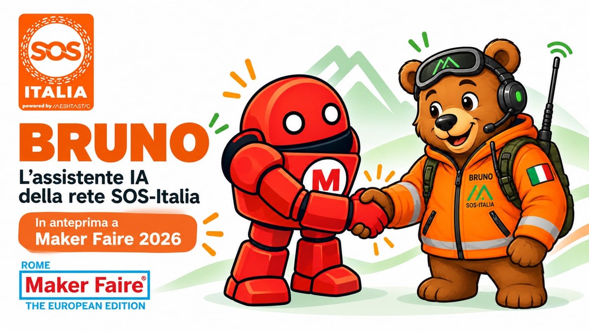 Ecco a voi Bruno: l'IA arriva sulla rete SOS-Italia, anche in off-grid