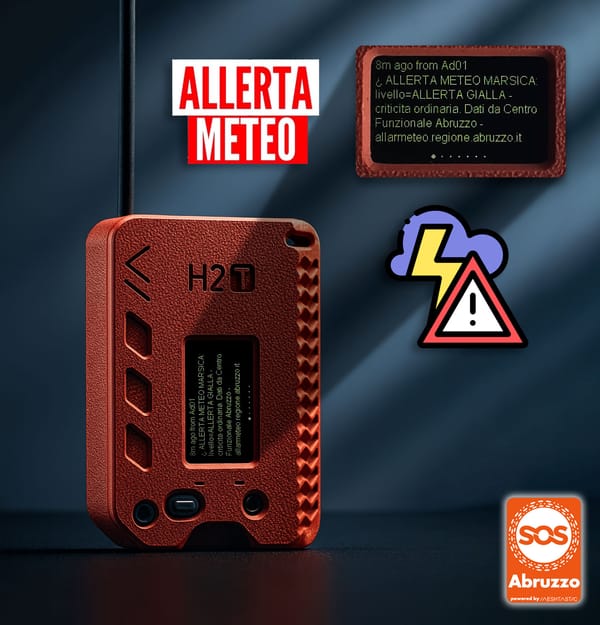 Previsioni e allerta meteo sui dispositivi SOS-Italia