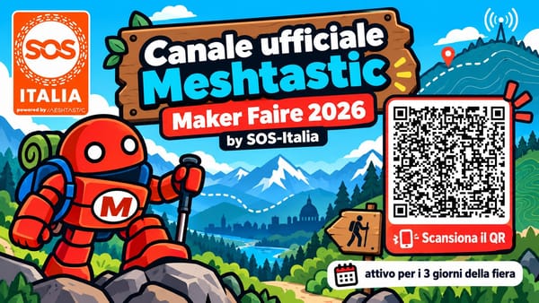 SOS-Italia al Maker Faire Rome 2026: che il viaggio abbia inizio!